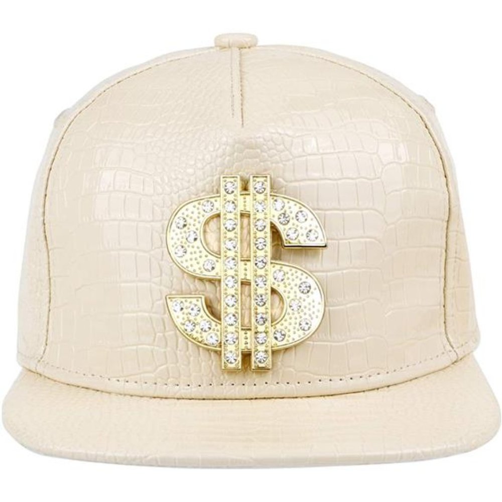 Hip Hop Hat, Flat-Brimmed Hat, Dollar Rock Cap, Adjustable Snapback